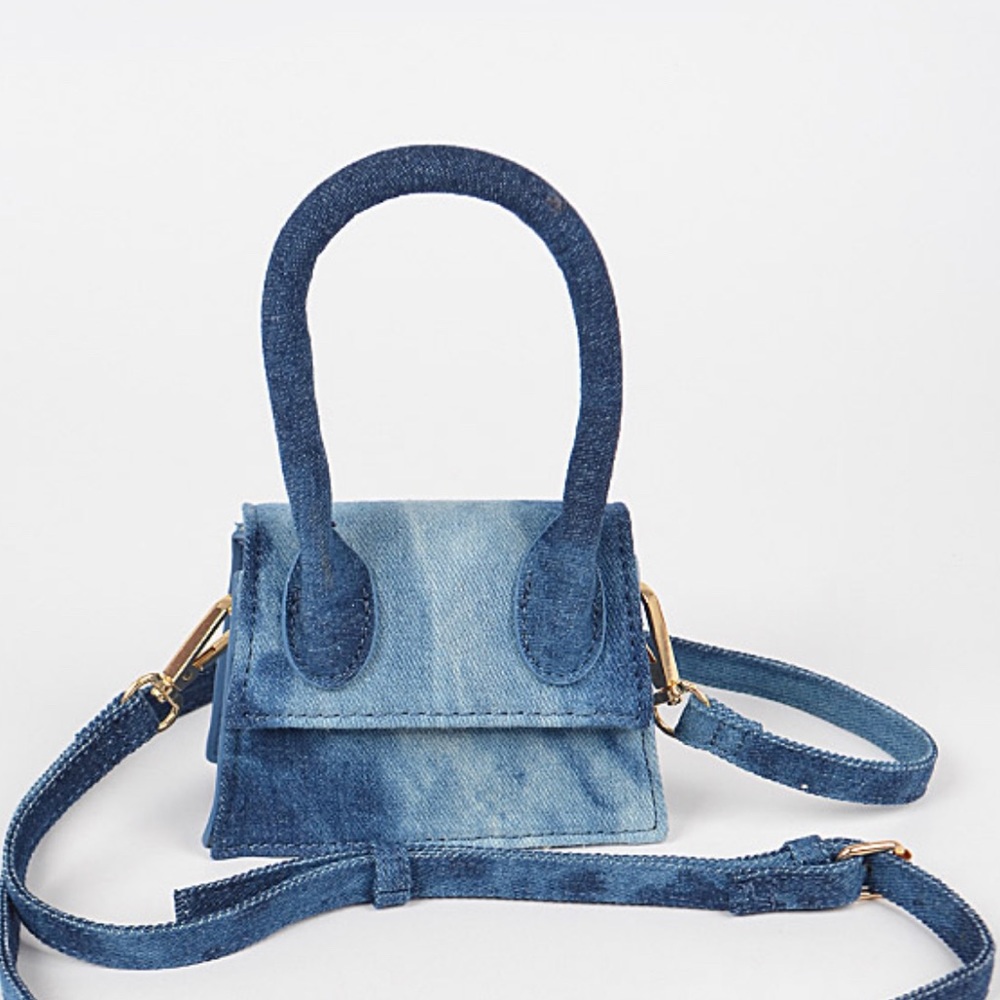 🔴SOLD🔴Multi-Denim Designer Look Micro CrossBody Bag